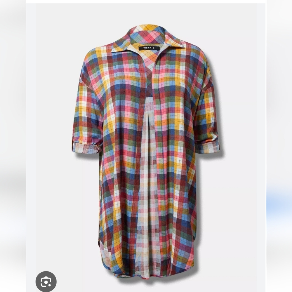Torrid Long Sleeve Kimono Shirt.